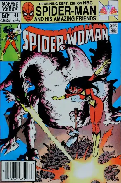 Couverture de SPIDER-WOMAN (1978) #41 - par Steve Leialoha - lecubeacomics.com