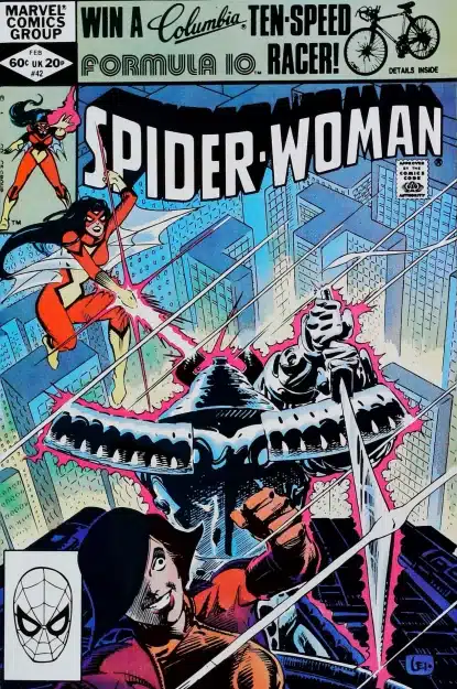 Couverture de SPIDER-WOMAN (1978) #42 - par Steve Leialoha - lecubeacomics.com