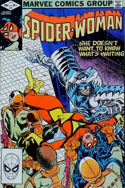 Couverture de SPIDER-WOMAN (1978) #43 - par Steve Leialoha - lecubeacomics.com