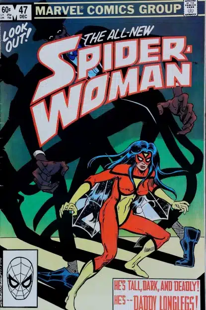 Couverture de SPIDER-WOMAN (1978) #47 - par Brian Postman - lecubeacomics.com