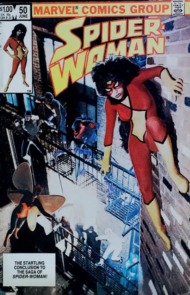 Spider-Woman #50, vue de l'exemplaire