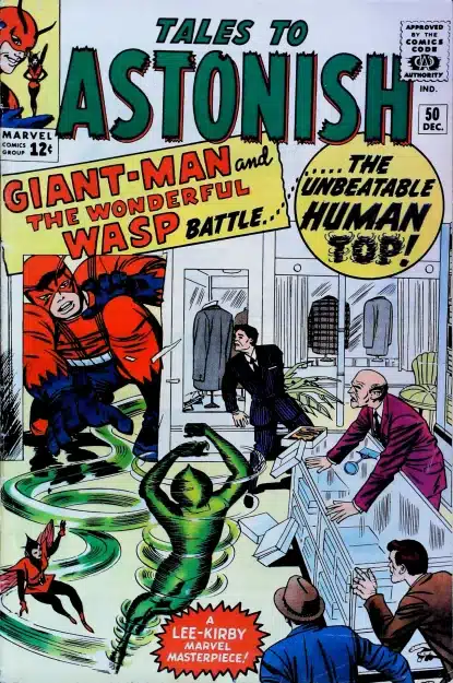 TALES TO ASTONISH (1959) #50 - Marvel - lecubeacomics.com Couverture de TALES TO ASTONISH (1959) #50 - par Jack Kirby - lecubeacomics.com