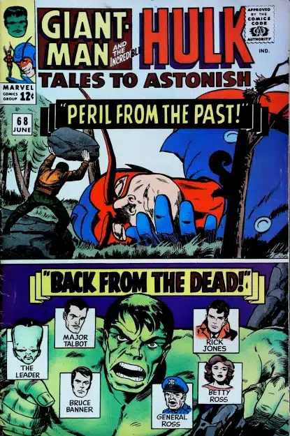 Couverture de TALES TO ASTONISH (1959) #68 - par Jack Kirby - lecubeacomics.com