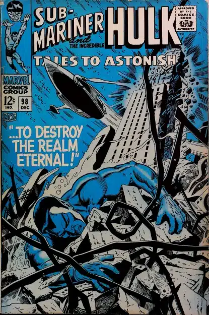 Couverture de TALES TO ASTONISH (1959) #98 - par Dan Adkins - lecubeacomics.com