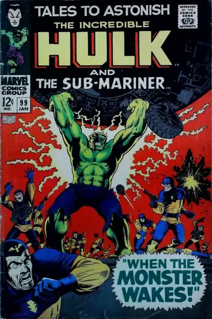 Couverture de TALES TO ASTONISH (1959) #99 - par Marie Severin - lecubeacomics.com