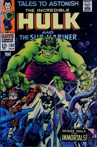 Couverture de TALES TO ASTONISH (1959) #101 - par Marie Severin - lecubeacomics.com