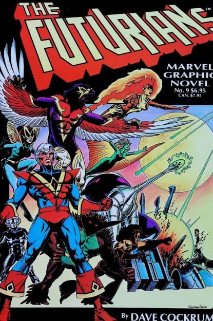 Couverture de THE FUTURIANS - par Dave Cockrum - lecubeacomics.com