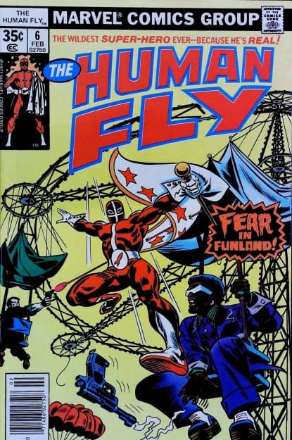 Couverture de HUMAN FLY (1977) #6 - par Frank Robbins - lecubeacomics.com