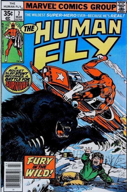 Couverture de HUMAN FLY (1977) #7 - par Alan Weiss - lecubeacomics.com