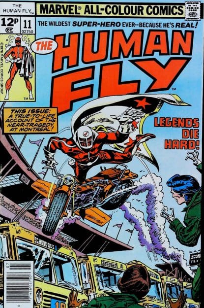 Couverture de HUMAN FLY (1977) #11 - par Frank Robbins - lecubeacomics.com