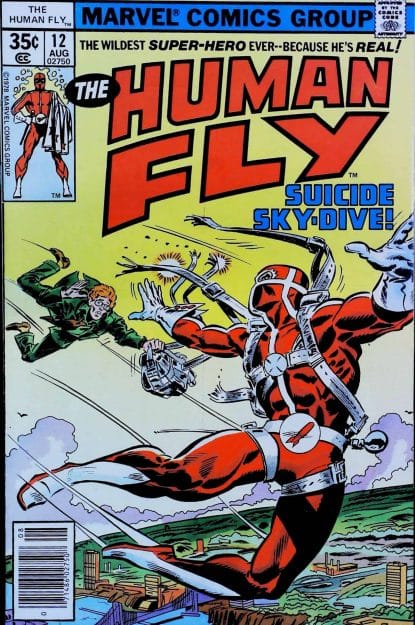 Couverture de HUMAN FLY (1977) #12 - par Frank Robbins - lecubeacomics.com