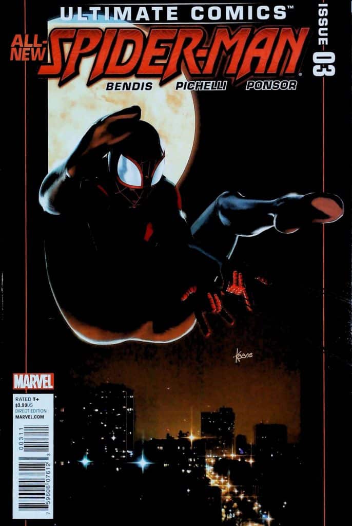 Ultimate Comics Spider-Man #3, vue de l'exemplaire