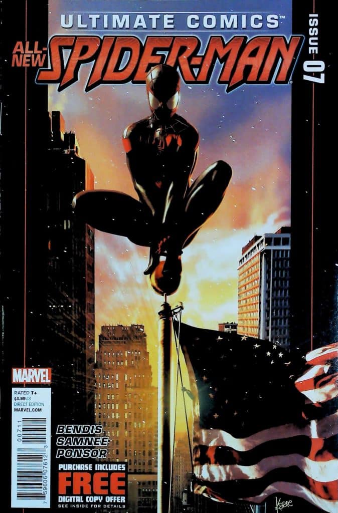 Ultimate Comics Spider-Man #7, vue de l'exemplaire