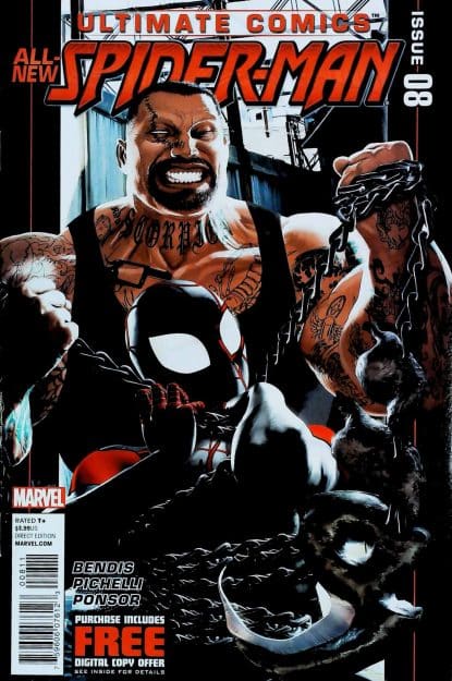 Couverture de ULTIMATE COMICS SPIDER-MAN (2011) #8 - par Kaare Andrews - lecubeacomics.com