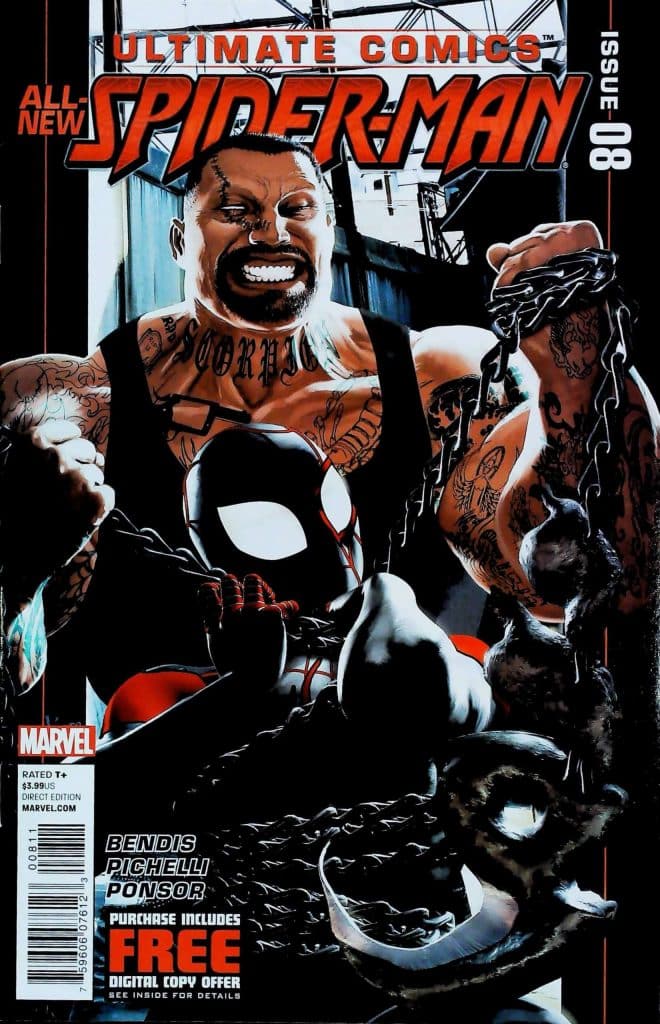 Ultimate Comics Spider-Man #8, vue de l'exemplaire