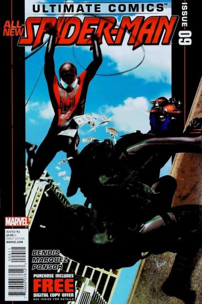 Couverture de ULTIMATE COMICS SPIDER-MAN (2011) #9 - par Kaare Andrews - lecubeacomics.com