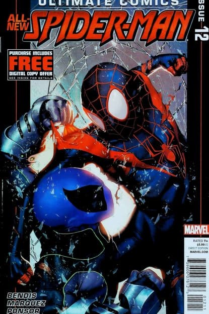 Couverture de ULTIMATE COMICS SPIDER-MAN (2011) #12 - par Jorge Molina - lecubeacomics.com