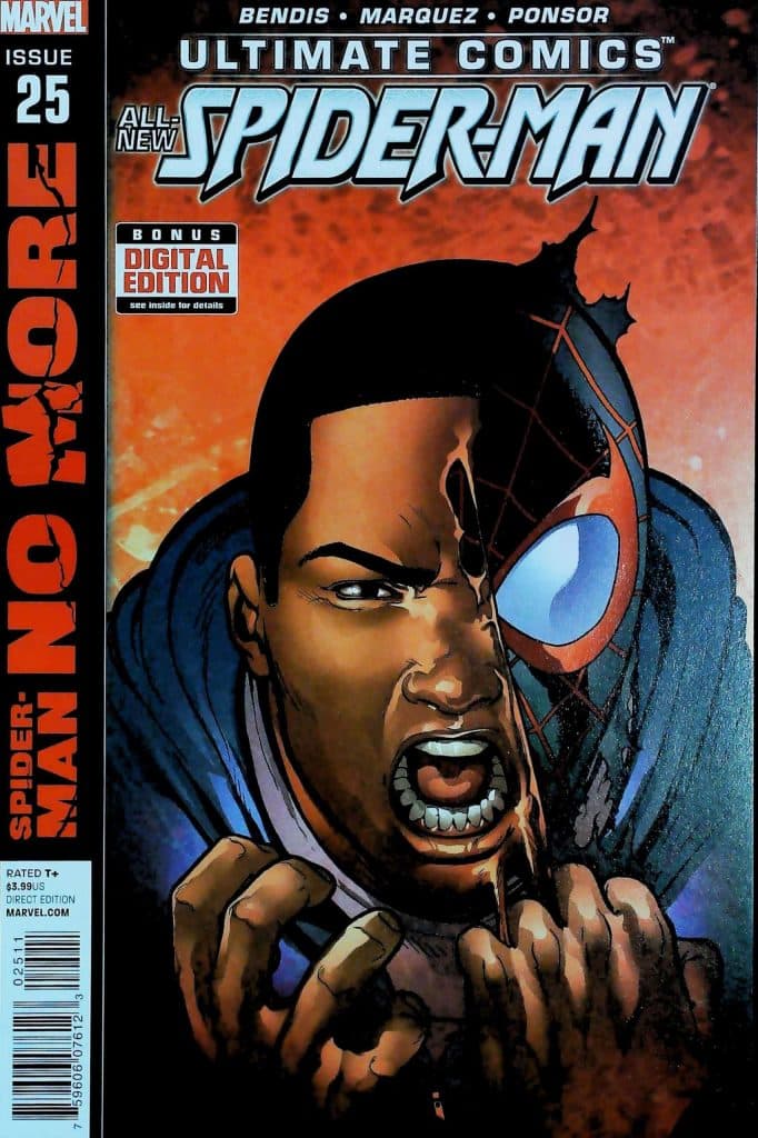 Ultimate Comics Spider-Man #25, vue de l'exemplaire