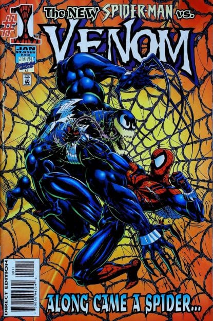 Couverture de VENOM : ALONG CAME A SPIDER #1 - par Greg Luzniak - lecubeacomics.com