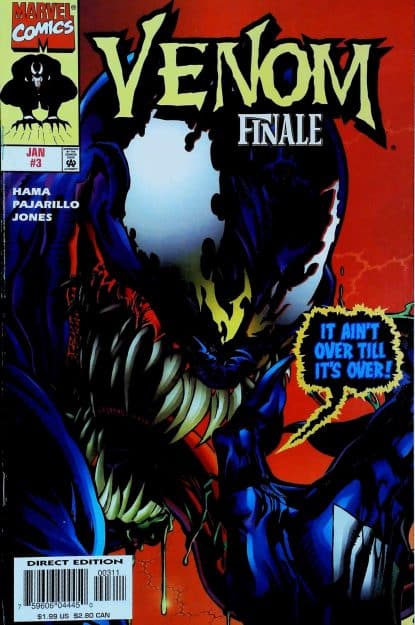 Couverture de VENOM : FINALE  #3 - par Kyle Hotz - lecubeacomics.com