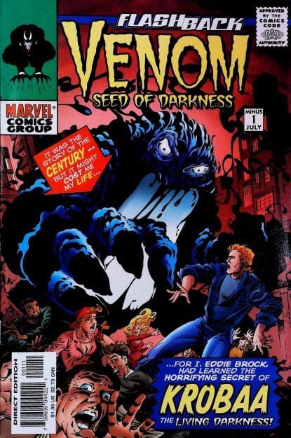 Couverture de VENOM : SEED OF DARKNESS #1 - par James Fry - lecubeacomics.com