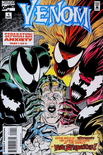 Couverture de VENOM : SEPARATION ANXIETY #1 - par Ron Randall - lecubeacomics.com