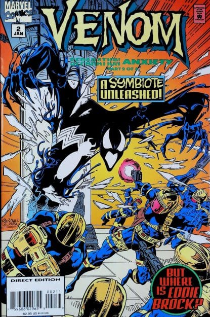 Couverture de VENOM : SEPARATION ANXIETY #2 - par Ron Randall - lecubeacomics.com