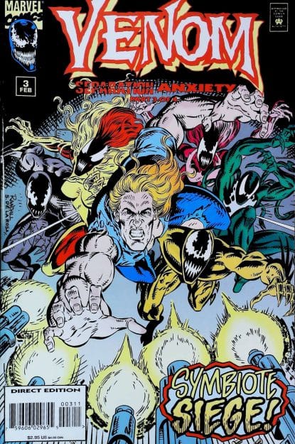 Couverture de VENOM : SEPARATION ANXIETY #3 - par Ron Randall - lecubeacomics.com