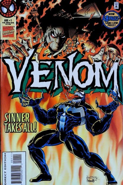 Couverture de VENOM : SINNER TAKES ALL #1 - par Greg Luzniak - lecubeacomics.com