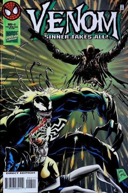 Couverture de VENOM : SINNER TAKES ALL #4 - par Steve Lightle - lecubeacomics.com