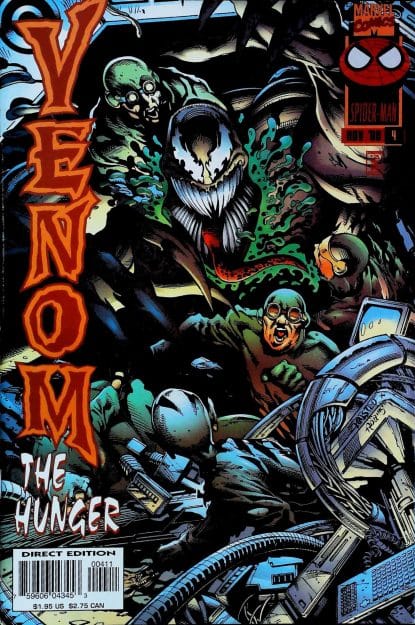 Couverture de VENOM : THE HUNGER #4 - par Ted Halsted - lecubeacomics.com
