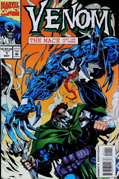 Couverture de VENOM : THE MACE #1 - par Liam McCormack Sharp - lecubeacomics.com