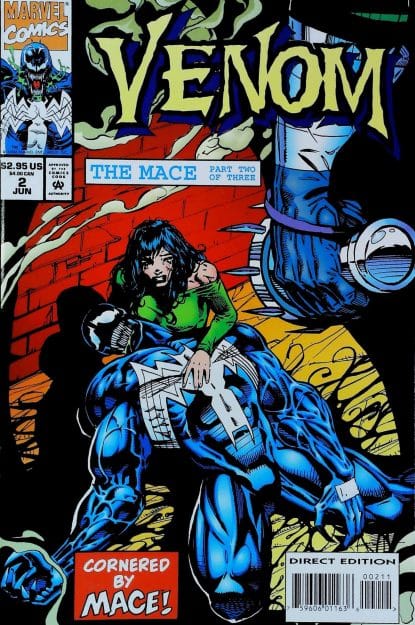 Couverture de VENOM : THE MACE #2 - par Liam McCormack Sharp - lecubeacomics.com