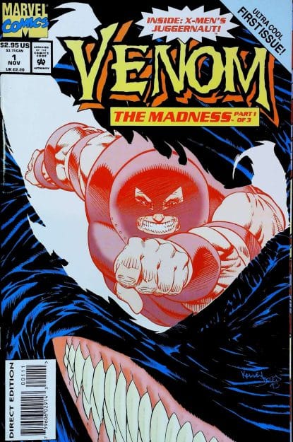 Couverture de VENOM : THE MADNESS #1 - par Kelley Jones - lecubeacomics.com