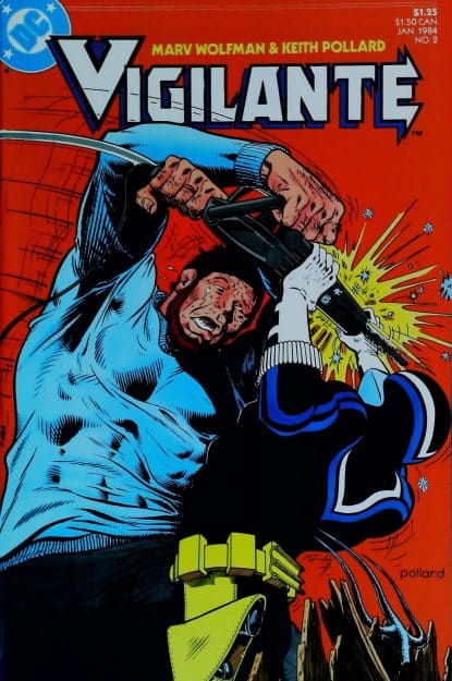 Couverture de VIGILANTE (1983) #2 - par Keith Pollard - lecubeacomics.com