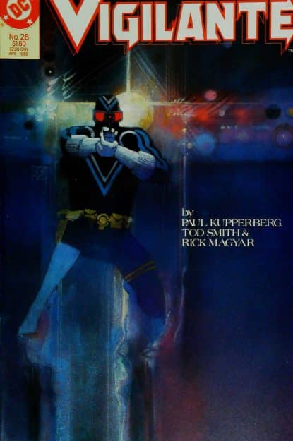 Couverture de VIGILANTE (1983) #28 - par Bill Sienkiewicz - lecubeacomics.com