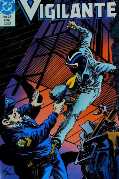 Couverture de VIGILANTE (1983) #37 - par Mike Grell - lecubeacomics.com