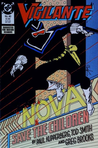 Couverture de VIGILANTE (1983) #40 - par Howard Chaykin - lecubeacomics.com