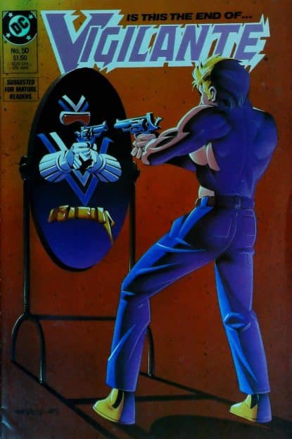 Couverture de VIGILANTE (1983) #50 - par Denny Fincke - lecubeacomics.com
