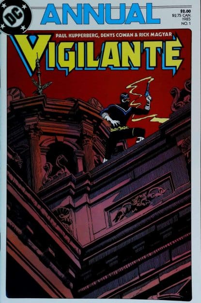 Couverture de VIGILANTE (1983) ANNUAL #1 - par Denys Cowan - lecubeacomics.com