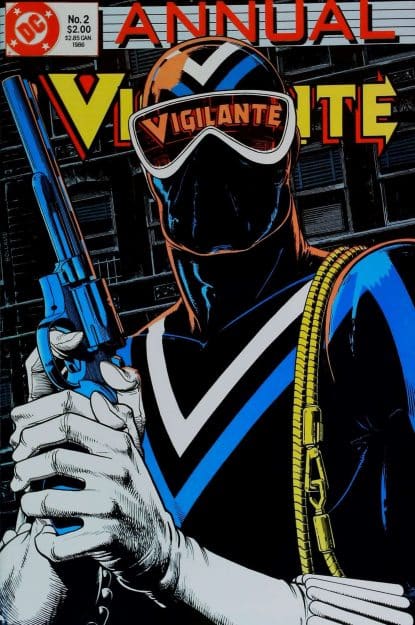 Couverture de VIGILANTE (1983) ANNUAL #2 - par Brian Bolland - lecubeacomics.com