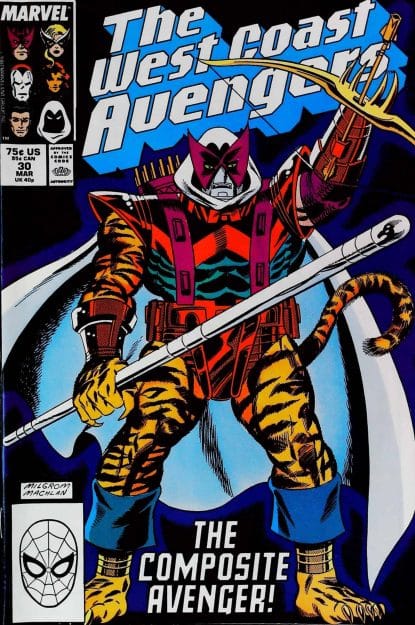 Couverture de AVENGERS WEST COAST (1985) #30 - par Al Milgrom - lecubeacomics.com