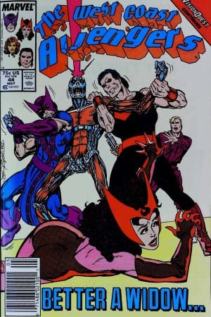 Couverture de AVENGERS WEST COAST (1985) #44 - par John Byrne - lecubeacomics.com