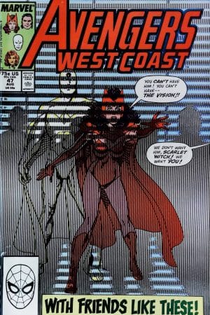 Couverture de AVENGERS WEST COAST (1985) #47 - par John Byrne - lecubeacomics.com