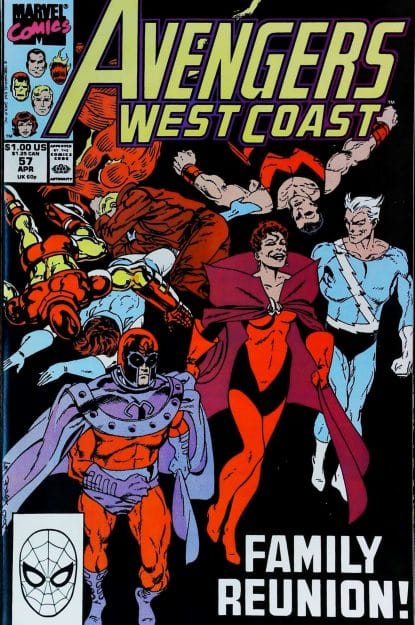 Couverture de AVENGERS WEST COAST (1985) #57 - par John Byrne - lecubeacomics.com