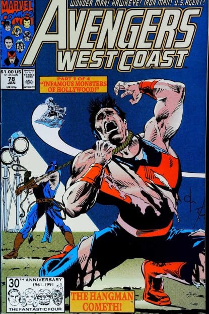 Couverture de AVENGERS WEST COAST (1985) #78 - par David Ross - lecubeacomics.com