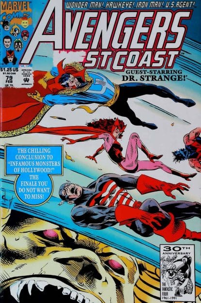 Couverture de AVENGERS WEST COAST (1985) #79 - par David Ross - lecubeacomics.com
