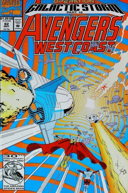 Couverture de AVENGERS WEST COAST (1985) #82 - par David Ross - lecubeacomics.com