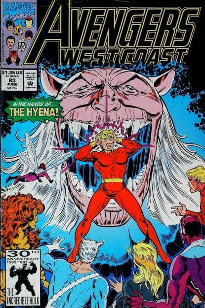 Couverture de AVENGERS WEST COAST (1985) #83 - par Herb Trimpe - lecubeacomics.com