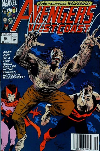 Couverture de AVENGERS WEST COAST (1985) #87 - par David Ross - lecubeacomics.com